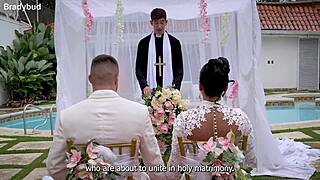 mariana martix cheats fucking priest huge cock on her wedding day