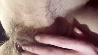 Teacher Fingers Dripping Hairy Pussy to Orgasm