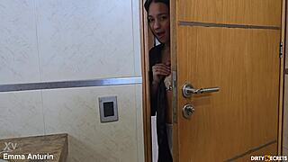 i catch him stroking in shower then swallow his load deep