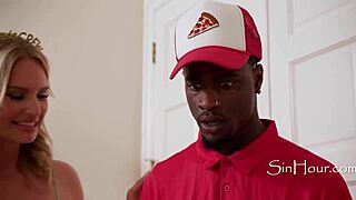 Five Cougars Gangbang 19yo Black Pizza Delivery Stud