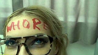 sexy whore's destroyed ass stretched by extreme monster cock face fucking and gagging