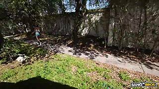 Busty brunette blaire johnson fucked hard on bangbus adventure