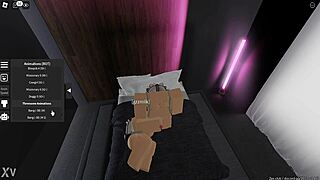 gf's sneaky roblox footjob tease gets feet pumping