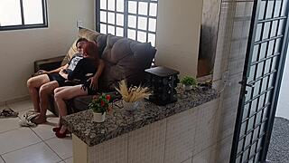 why does hot wife fuck friend while husband spies on camera?