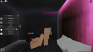 gf's sneaky roblox footjob tease gets feet pumping