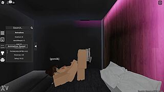 gf's sneaky roblox footjob tease gets feet pumping