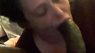 Milf Midget Deepthroats Big Cock with Ball Licking Passion