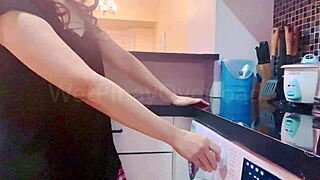 pov wet schoolgirl in uniform washes up after shooting amateur porn vids lol