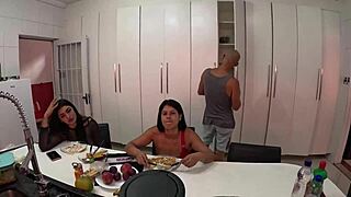 party turns wild in mansion all girls arrive ready for epic orgy fuckfest!