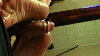 Wife's explosive footjob in heels denies cumshot pleas