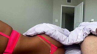 Thick latina milf rides pov creampie in bed sharing fantasy with old stud