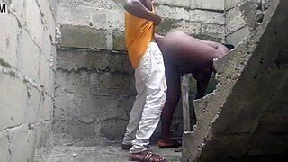 Wow! Bricklayer Neighbor's Monster Cock Pounds My Juicy Shaved Pussy In Unfinished Building!