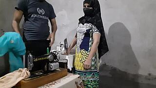 beautiful indian girl in tight shop endures first brutal anal fuck