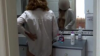 Beautiful mature woman masturbates wildly until massive pussy cum explosion