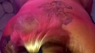 Slut screams riding anal creampie deep always