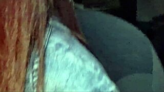 Naughty app driver catches passenger stroking behind her in the car