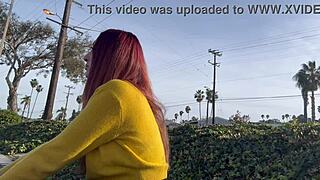 i enjoy my outdoor smoking session with long flowing hair