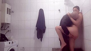 i get so wet fucking my amateur partner in the steamy bathroom