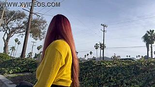 i enjoy my outdoor smoking session with long flowing hair