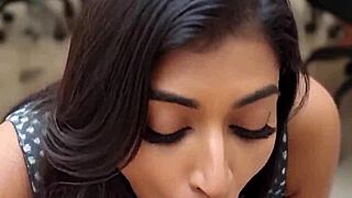 Indian office amateurs give deepthroat blowjobs and swallow cum at work