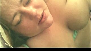 bbw babe's face twists in ecstasy during intense close-up orgasm