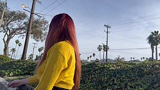 i enjoy my outdoor smoking session with long flowing hair