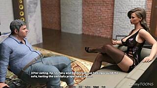 Wife Gulps Stranger's Monster Cock in Elevator to Settle Debts