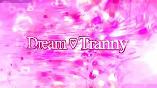 redheaded tranny nicolly pantoja sucks and fucks two cocks bareback
