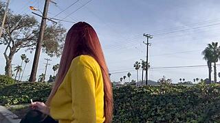 i enjoy my outdoor smoking session with long flowing hair