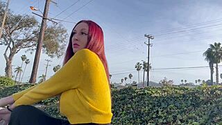 i enjoy my outdoor smoking session with long flowing hair