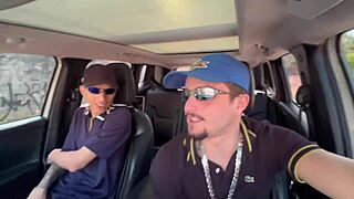 Young Brazilian Novinho Gives Ass to Black Uber Driver