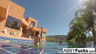 abigail mac and romi dive into steamy underwater lesbian play behind scenes