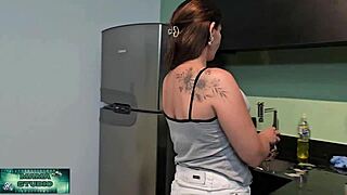 horny brazilian milf offers her wet pussy dinner to hung stud