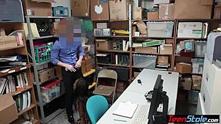 big boobed ebony teen thief fucks lp officer on cctv reality