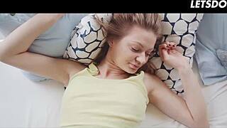 stunning amateur lesbians moan licking pussy in dorm room!