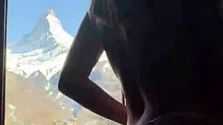 an 18-year-old exhibitionist girlfriend exposed by her cuckold boyfriend in bold display