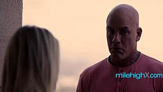 Blonde wife's passionate adultery ignites with big tits exposed