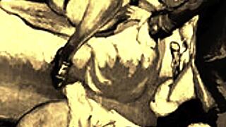 Vintage Erotic Art Featuring Retro Hairy Beavers