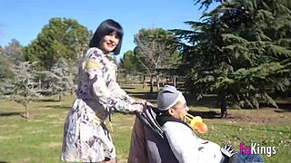Sandra V the busty milf cougar deepthroats and moans missionary for Big Swagga's cock