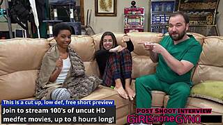 aria nicole spreads tits and ass in nurse fetish backstage