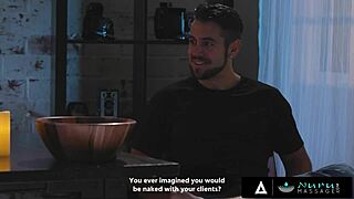 busty milf ryan keely delivers slippery nuru tits job cowgirl ride to lover