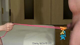 Japanese mistress rigorously trains devoted slave to suppress erections through licking discipline