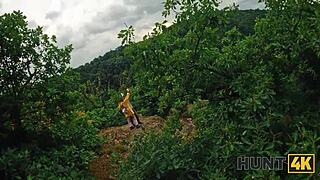 Hunt4k! Naked Stranger's Juicy Boobs in Forest Pickup Thrill!