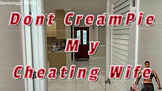 stephanie love rides creampie while husband bangs door in cheating frenzy