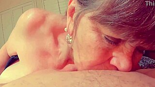 Granny Teases with Personal POV Cock Sucking View