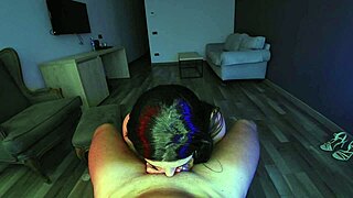 brazilian luiza marcato whispers seductive tips on stroking and deep sucking that massive cock