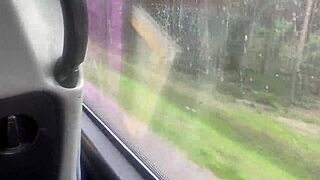 backseat bus quickie with skinny redhead slut 