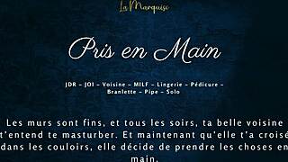 French Milf Neighbor Delivers Steamy Handjob Audio Erotica