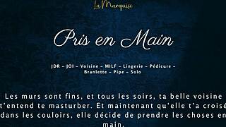 French Milf Neighbor Delivers Steamy Handjob Audio Erotica