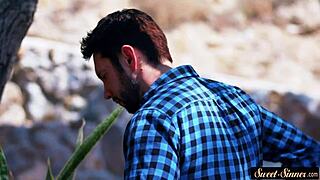 Young Tease Sucks Cock in Steamy Sixtynine Pose